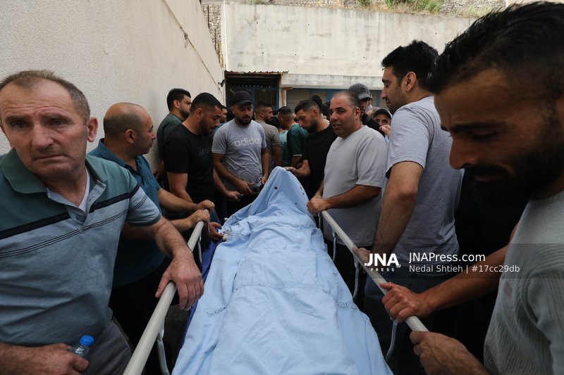Funeral Procession Held for Four Palestinians Killed Near Nablus