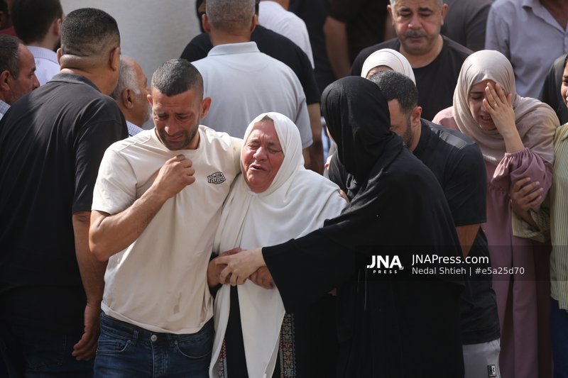Funeral Procession Held for Four Palestinians Killed Near Nablus