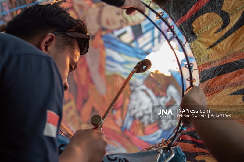 Hot Air Balloon Festival Held in Banyumas, Indonesia