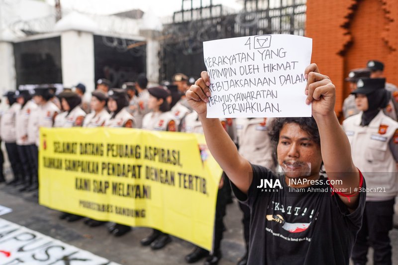 Demonstration in Bandung
