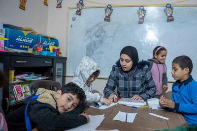 Palestinian Children Continue Their Education in Egypt’s Al-Arish
