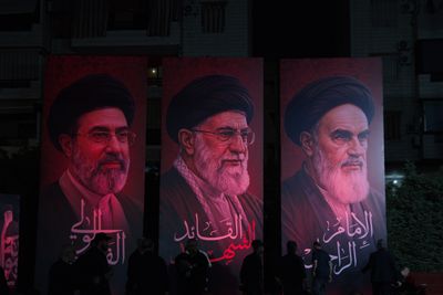 Hezbollah remains defiant during Khamenei's funeral ceremony in Beirut’s southern suburbs