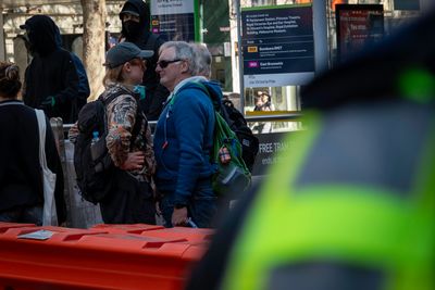 March for Australia supporters and counter-protesters rally in Melbourne