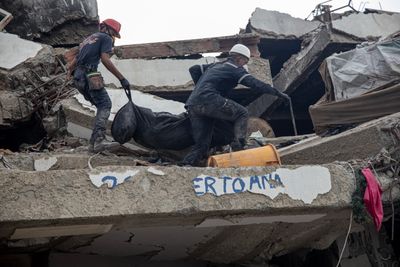 Aftermath of deadly earthquakes in Venezuela