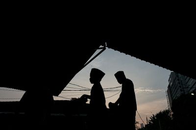 Muslims Perform Eid al-Adha Prayers at Jakarta Train Station