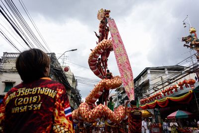 Tiger God Shrine holds annual procession in Bangkok
