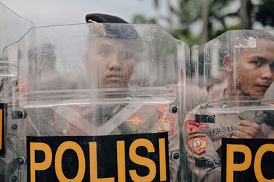 Protesters clash with security forces in Jakarta