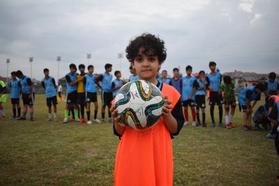 Kashmir football coach mentors young players