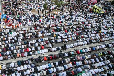 Egyptians Perform Eid al-Adha Prayers in Cairo