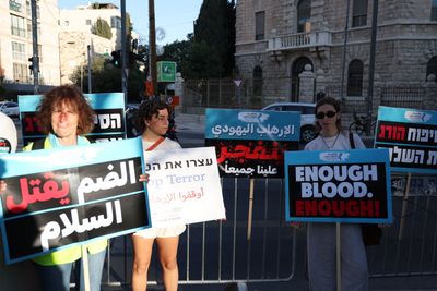 Israeli and Arab activists protest settler violence in Jerusalem