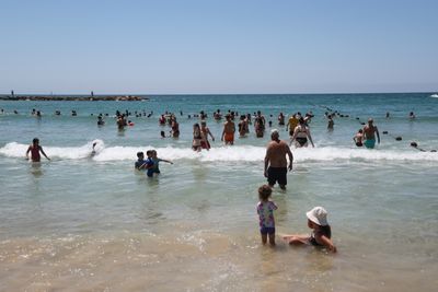 Israelis Flock to Tel Aviv Beach Amid Summer Heat