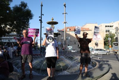 Israeli and Arab activists protest settler violence in Jerusalem