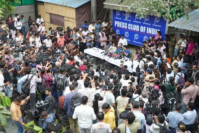 CJP Leaders Address Media After Release From Detention in New Delhi