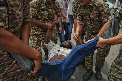 Protesters in New Delhi Demand Resignation of Chief Election Commissioner Gyanesh Kumar