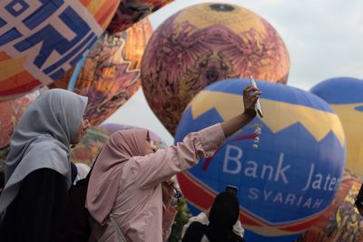 Hot Air Balloon Festival Held in Banyumas, Indonesia