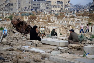 Families Visit Graves of Relatives Killed in Gaza War