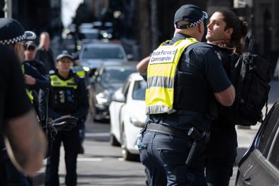 Clashes erupt during anti-immigration protest and counter-demonstration in Melbourne